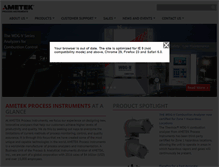 Tablet Screenshot of ametekpi.com